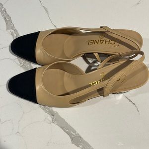 slingback chanel flats 37